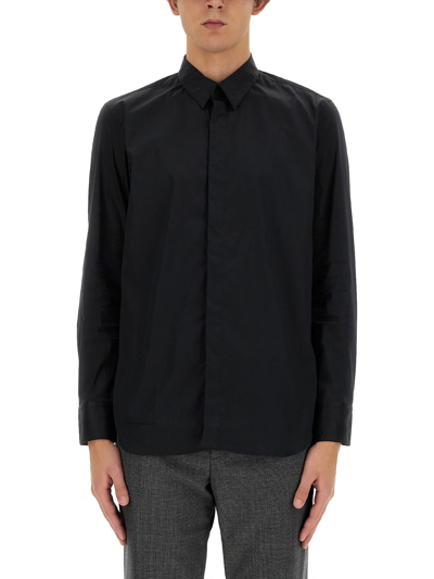 Shop Pt Torino Cotton Shirt In Black