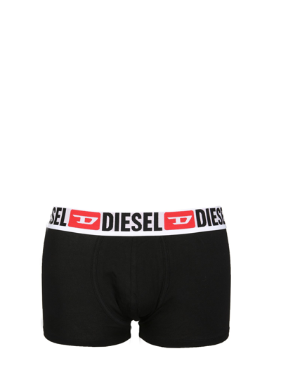 Shop Diesel Pack Of Three Boxers In Black