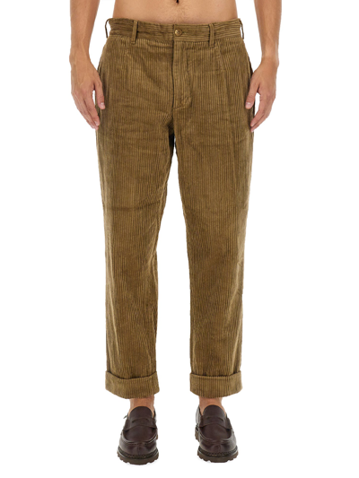 Shop Engineered Garments Velvet Pants In Brown