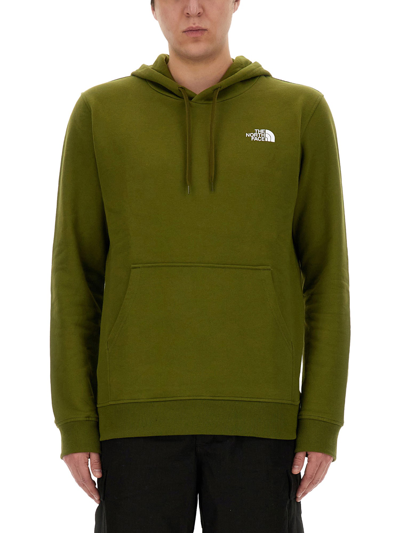 Shop The North Face Sweatshirt With Logo In Green