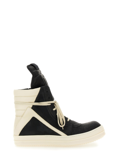 Shop Rick Owens "geobasket" Sneaker In Black