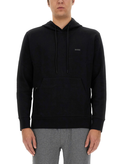 Shop Hugo Boss "soody" Sweatshirt In Black