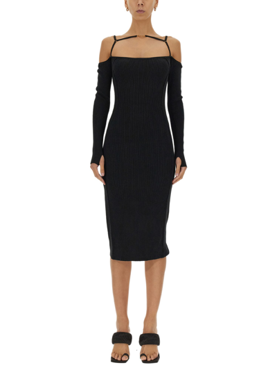 Shop Jacquemus Sierra Dress In Black