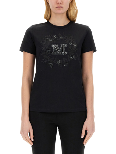 Shop Max Mara T-shirt "elmo" In Black