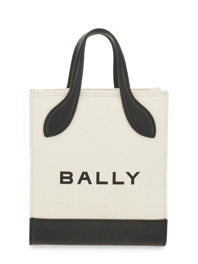 Shop Bally Bag With Logo In Ivory