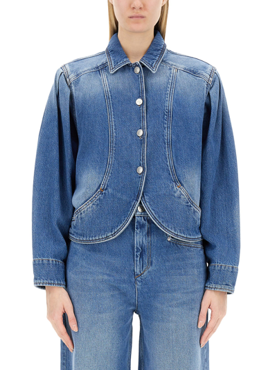 Shop Isabel Marant Jacket "valette" In Denim