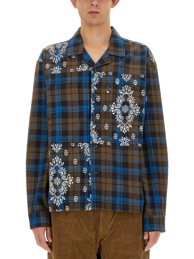 Shop Awake Ny Flannel Shirt In Multicolour
