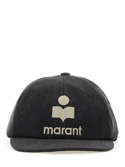Shop Marant Baseball Cap In Black