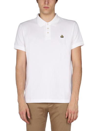 Shop Moose Knuckles Polo In Pique. In White