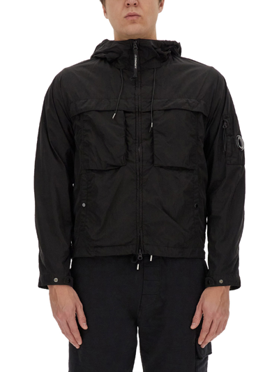 Shop C.p. Company Nylon Jacket In Black