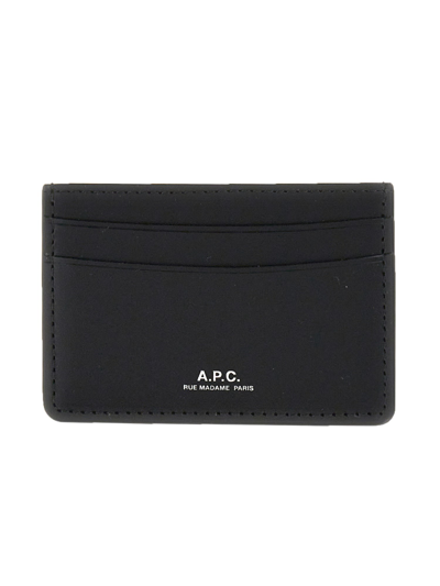 Shop Apc Andre Card Holder In Black