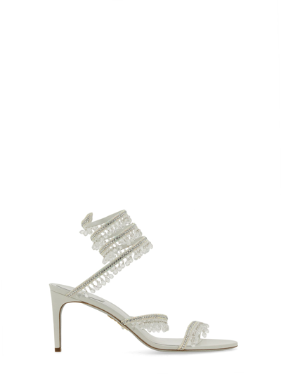 Shop René Caovilla Sandal "chandelier" In Silver