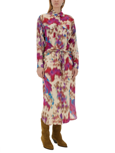 Shop Marant Etoile "nesly" Dress In Multicolour
