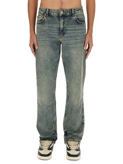 Shop Represent Straight Fit Jeans In Denim