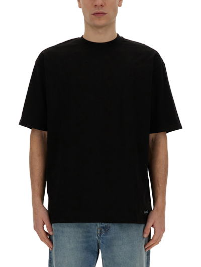 Shop Amish Oversize T-shirt In Black