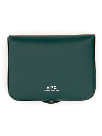 Shop Apc Coin Purse "josh" In Green