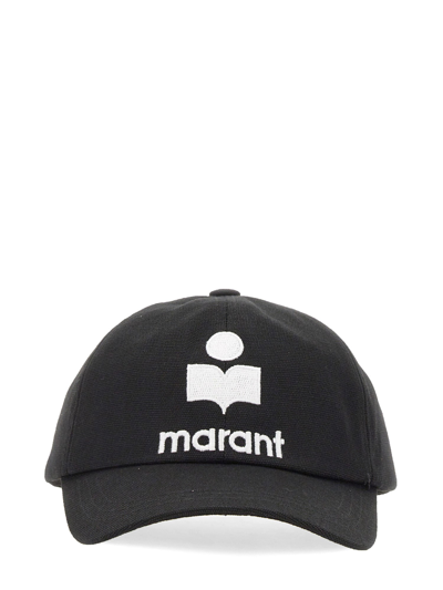 Shop Isabel Marant Baseball Cap "tyron" In Black