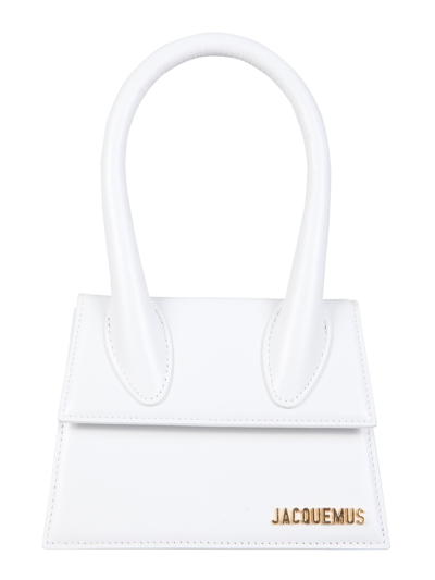 Shop Jacquemus La Chiquito Moyen Bag In White