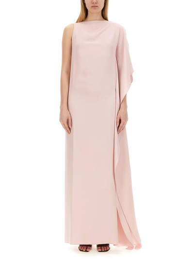Shop Max Mara One-shoulder Dress In Pink