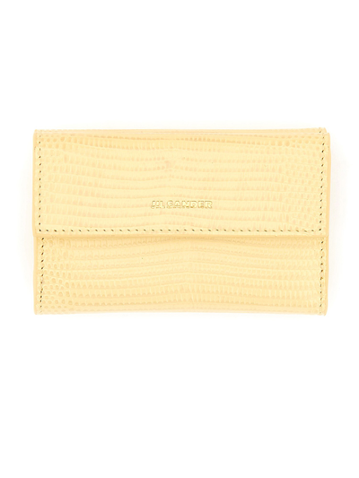 Shop Jil Sander "baby" Wallet In Yellow