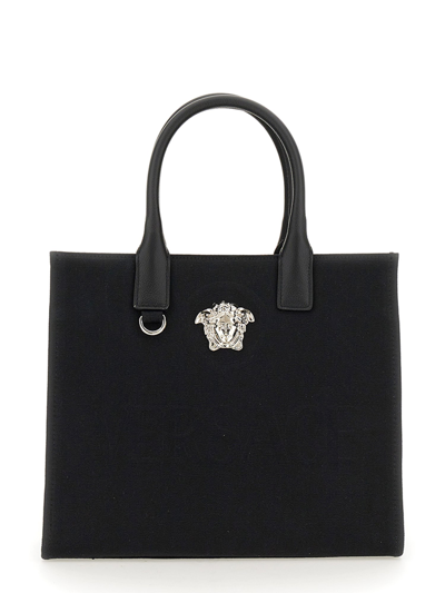 Shop Versace Small Shopper Bag "the Jellyfish" In Black