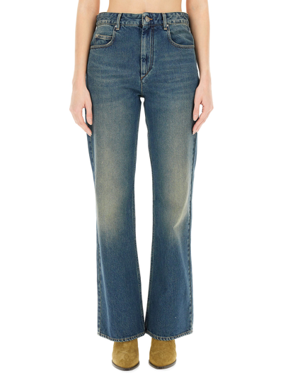 Shop Isabel Marant "belvira" Jeans In Denim