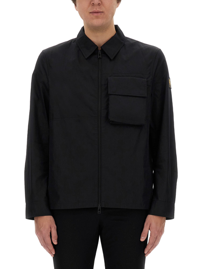 Shop Belstaff Shirt Jacket In Black