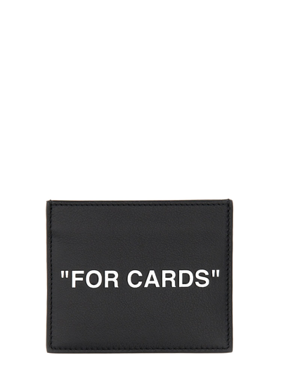 Shop Off-white Card Holder For Cards In Black