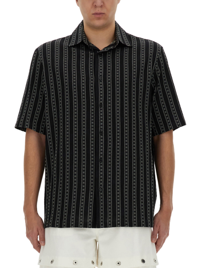 Shop Off-white Bowling Shirt In Black