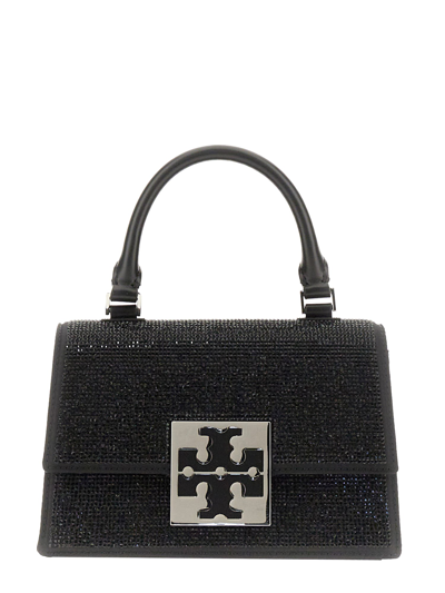 Shop Tory Burch Mini Decorated "bon Bon" Bag In Black