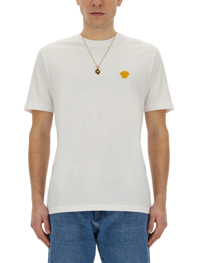 Shop Versace "jellyfish" T-shirt In White