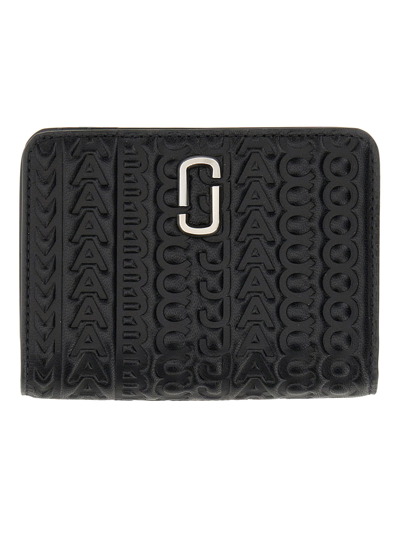 Shop Marc Jacobs "the Compact" Mini Wallet In Black