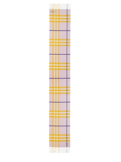Burberry Cashmere Scarf Unisex In Multicolour