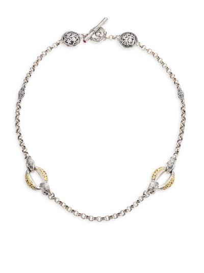 Shop Konstantino Women's 18k Yellow Gold & Sterling Silver Choker Necklace