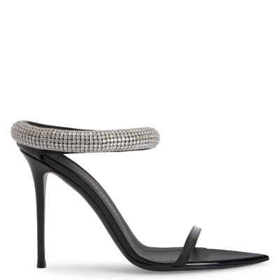 Shop Giuseppe Zanotti Intriigo Galassia In Black