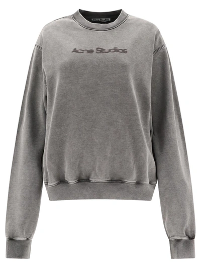 Shop Acne Studios "" Sweatshirt In Grey