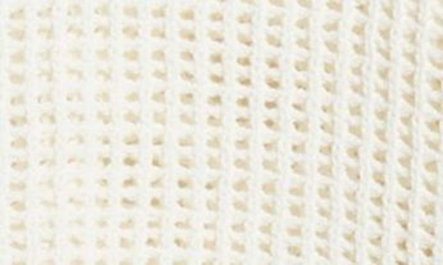 Madewell V-neck Open Stitch Sweater In Bright Ivory