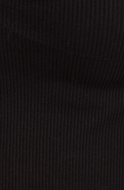 Shop Bdg Urban Outfitters Elsie Rib Long Sleeve Crop Top In Black