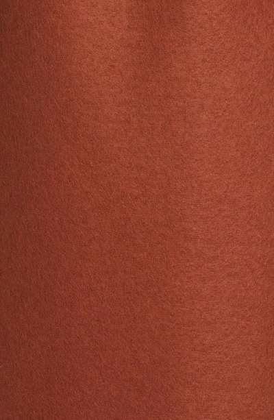 Harris Wharf London Draped Wool Coat In Paprika