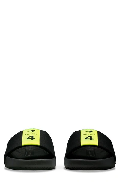 K-swiss X Mclaren Slide Sandal In Black/ Safety Yellow