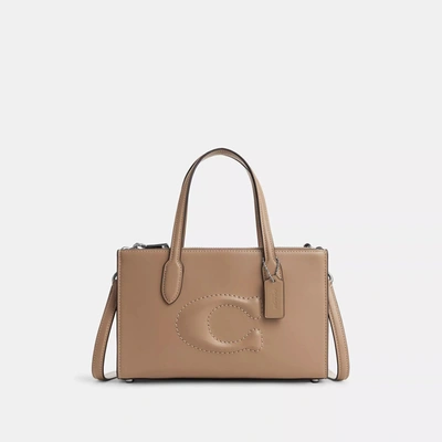Shop Coach Outlet Nina Small Tote In Beige
