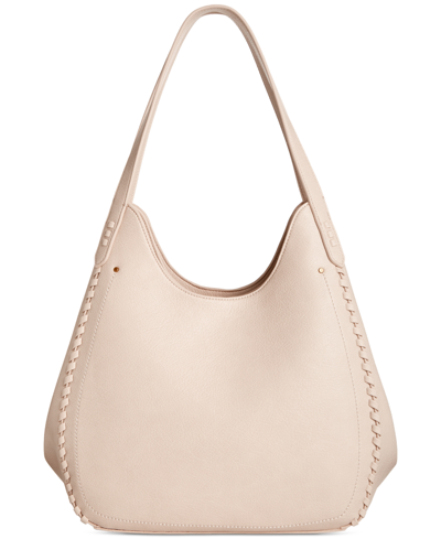 Shop Style & Co Whip-stitch Soft 4-poster Tote, Created For Macy's In Alabaster