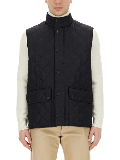 Shop Barbour Quilted Vest In Blue