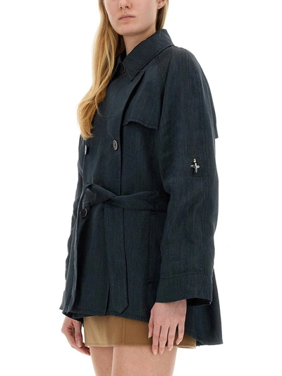 Shop Fay Short Trench In Black