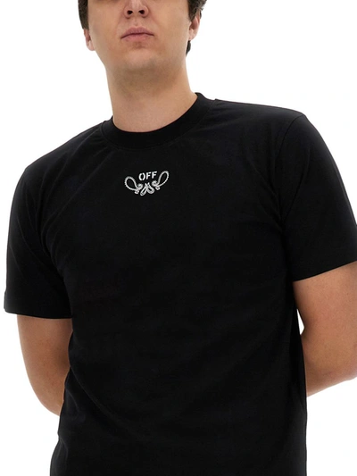 Shop Off-white Bandana Pattern T-shirt In Black