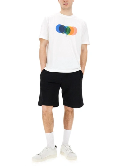 Shop Ps By Paul Smith Ps Paul Smith "circles" T-shirt In White