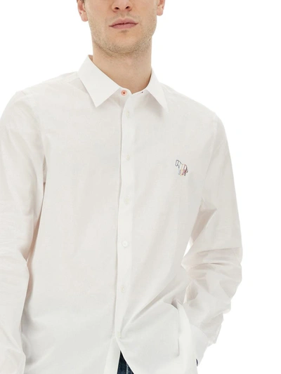 Shop Ps By Paul Smith Ps Paul Smith "zebra" Shirt In White