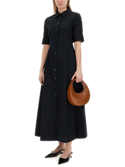 Shop Staud "joan" Dress In Black