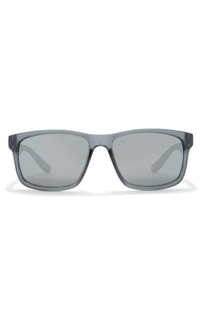 Shop Nike Cruiser 59mm Square Sunglasses In Black Grey Silver