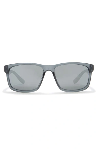 Nike Cruiser 59mm Square Sunglasses In Black Grey Silver